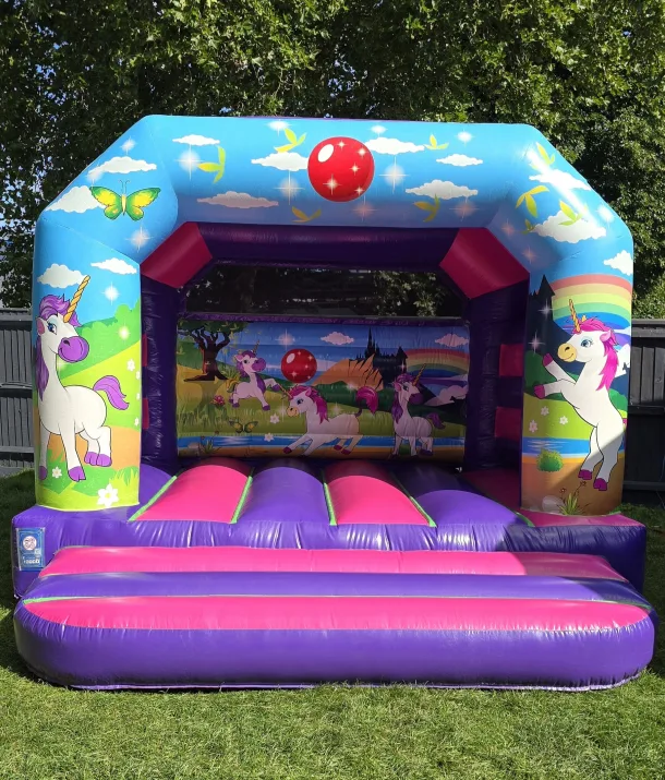 Rainbow Unicorn Bouncy Castle