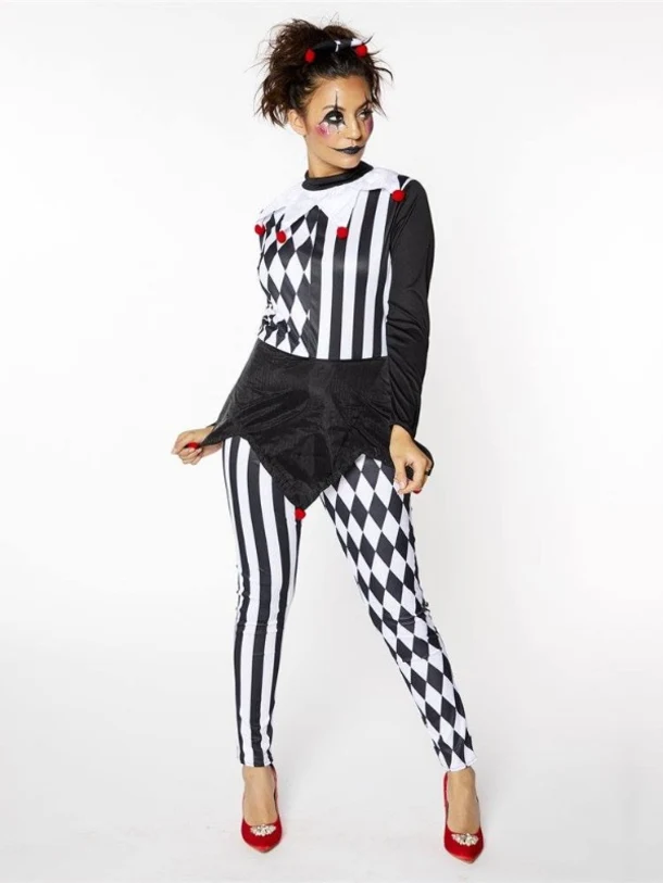 Female Jester Fancy Dress Costume (small)