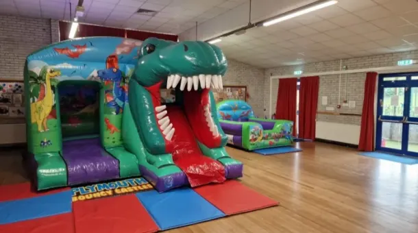 3d Dino Slide Castle And Ballpool With 5 Didi Cars