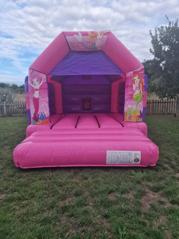 Pink Mermaids Bouncy Castle