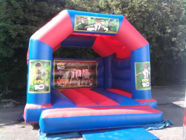 15ft X 12ft Blue And Red Castle - Ben 10 Theme