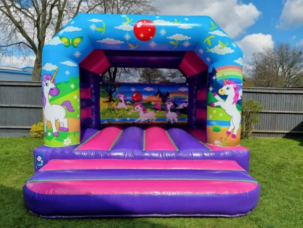 Rainbow Unicorn Bouncy Castle