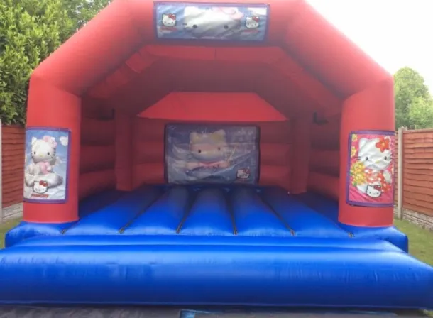 18ft X 15ft Blue And Red Castle - Hello Kitty Theme