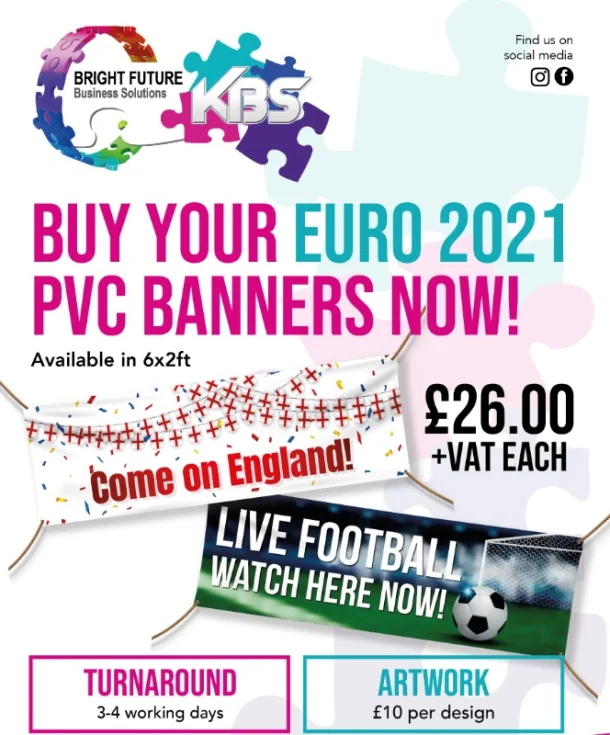6x2ft Football Pvc Banner