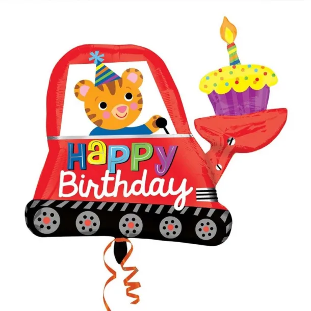 Happy Birthday Digger & Cupcake Supershape