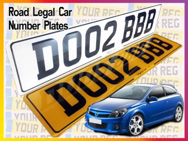 Standard Printed Car Number Plates