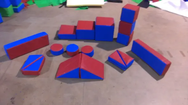 Red And Blue 17 Piece Soft Play Kits