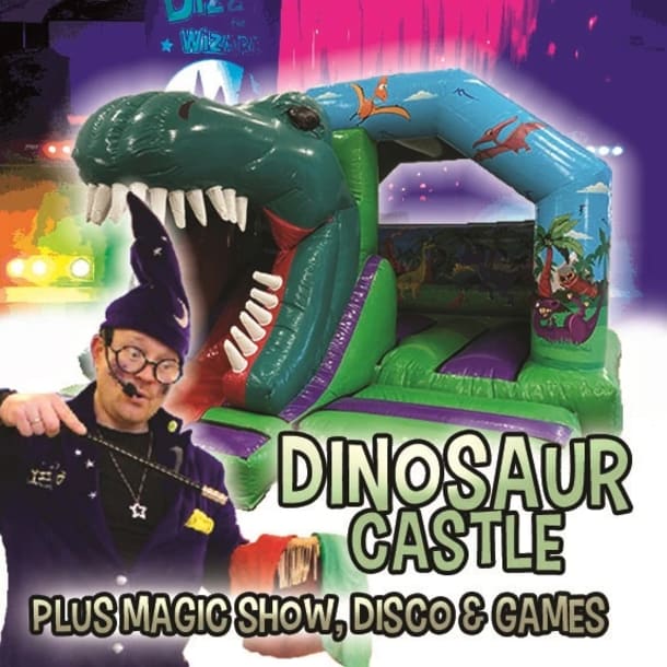 Dinosaur Castle And Magic Show Little Disco  Games - 2hr Package