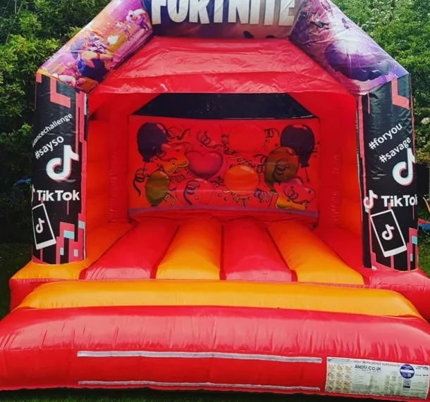 Fortnite And Tiktok Bouncy Castle