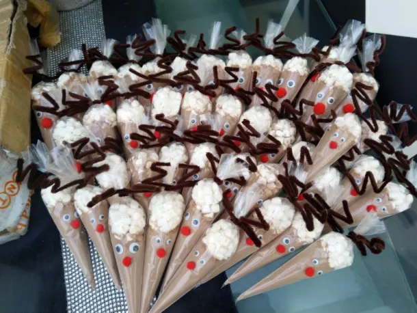 Reindeer Hot Chocolate Cones