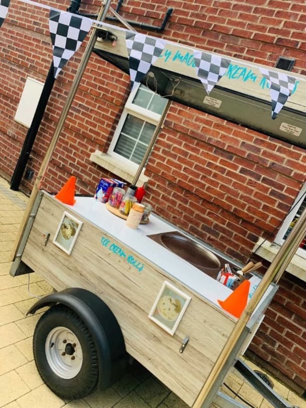 Rolled Ice Cream Trailer