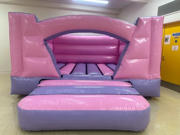 Pink And Purple Low Height Bouncy Castle