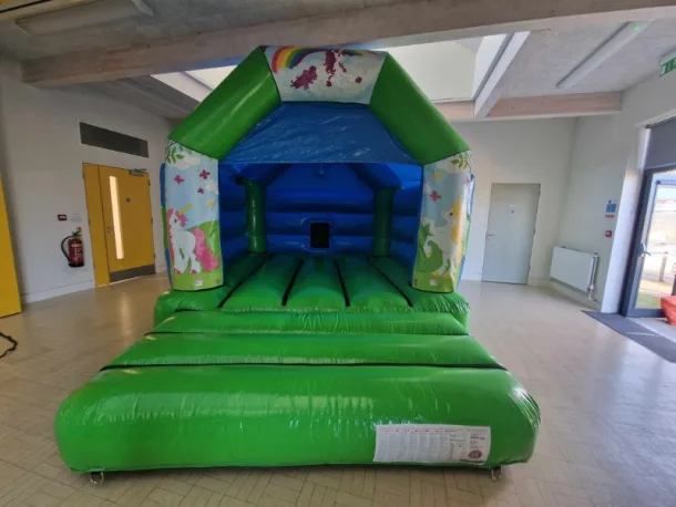 Green Unicorn Bouncy Castle