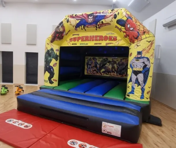 Super Hero Disco Bouncy Castle