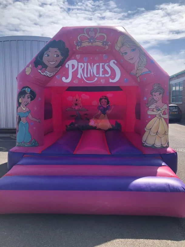 Pink Princess Themed Bouncy Castle