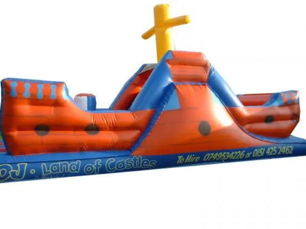 26ft X 10ft Pirate Ship Assault Course Castle