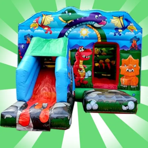 Dinosaur Bouncy Castle With Slide