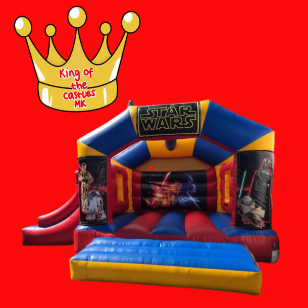 Red And Yellow Slide Combo Castle