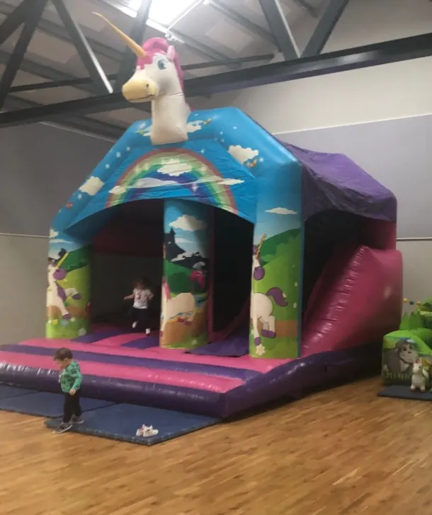 Unicorn Play N Slide Bouncy Castle