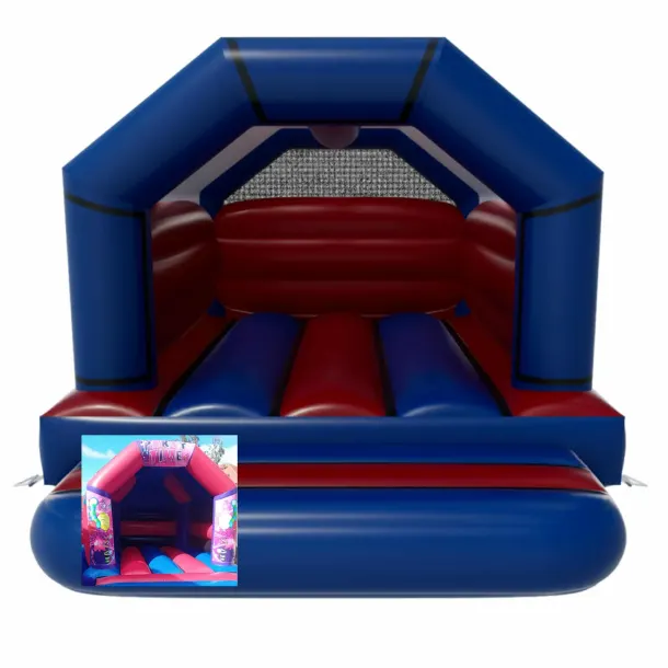 Blue And Red Themed Bouncy Castle- Party Time