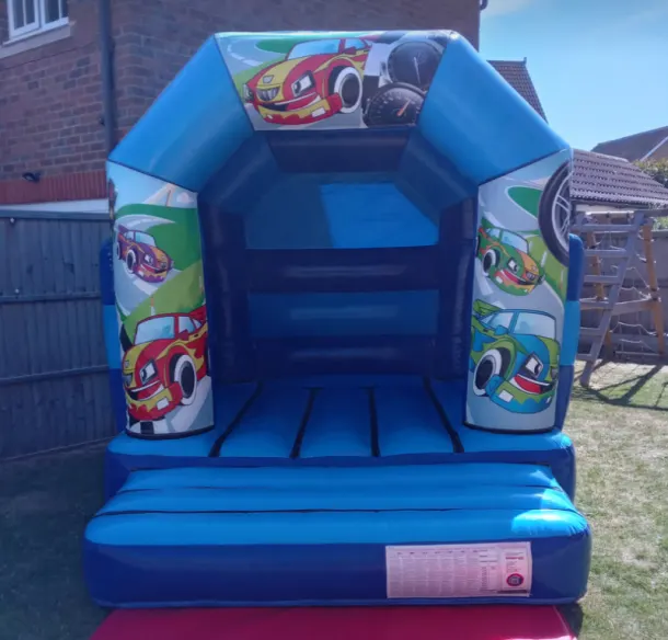 Junior Cars Themed Bouncy Castle 9x11