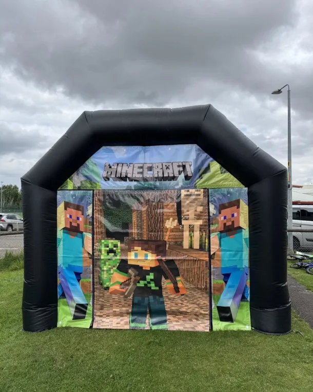 Inflatable Disco Hire - Minecraft Theme