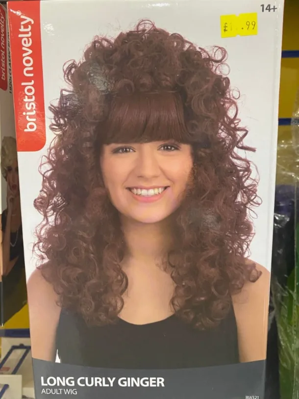 Long Curly Ginger Wig