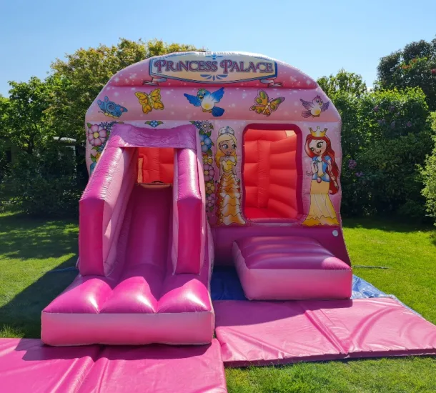 Princess Palace Combi Castle With Front  Slide