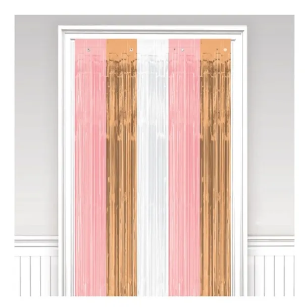 Rose Gold Blush Door Curtains