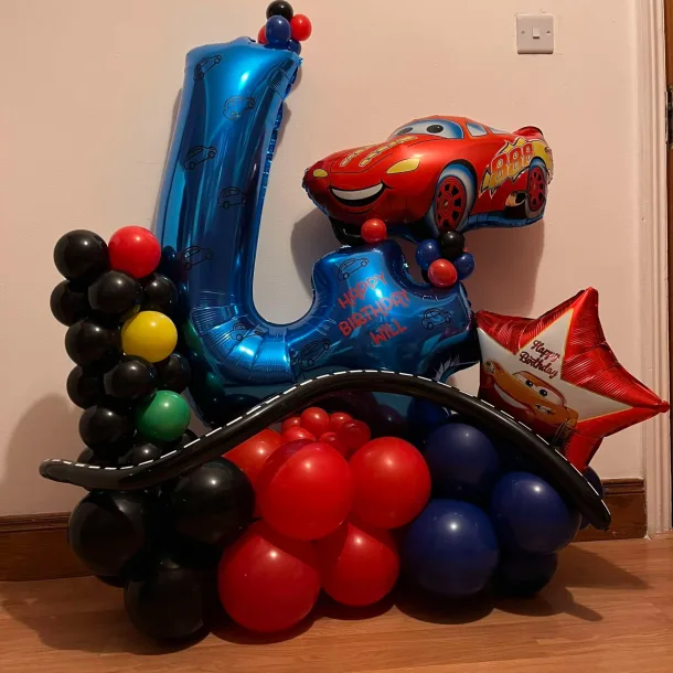 Car Themed Birthday Display