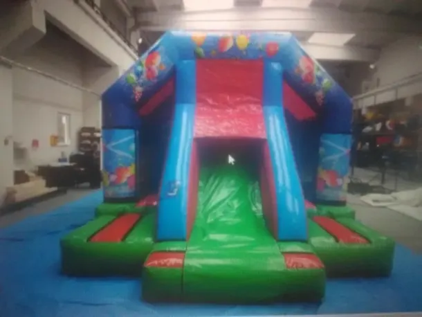 Blue Party Bounce And Slide