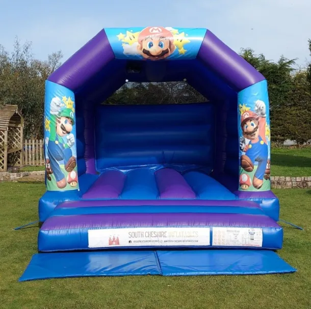 Mario Castle 12ft X 15ft Purple And Blue