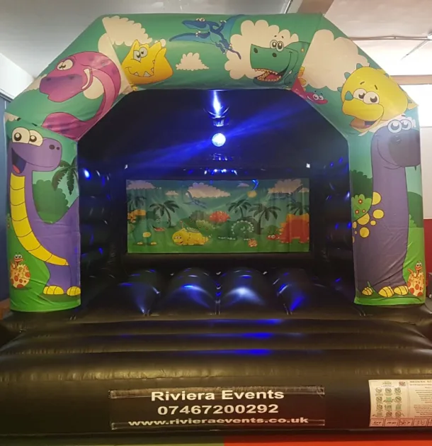 Dinosaur Disco Bouncy Castle