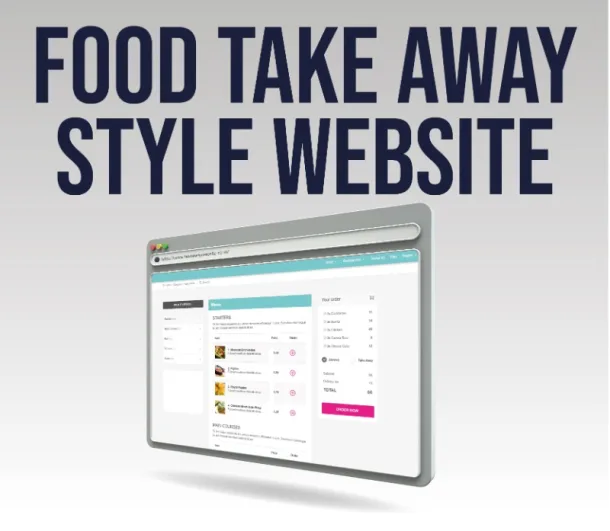 Food Take Away Style Website With E-commerce