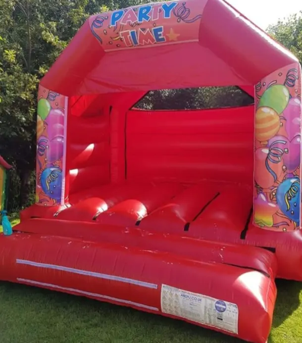 Red Party Balloon Bouncy Castle