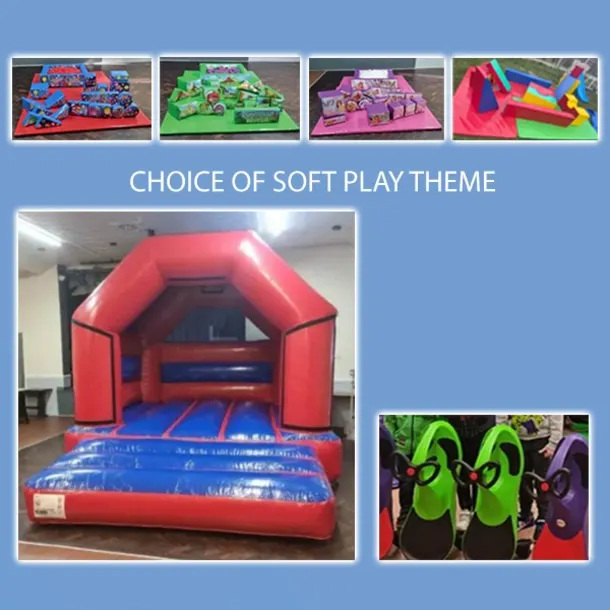 No Theme 12ft X 14ft Bouncy Castle And Any Theme Soft Play Package