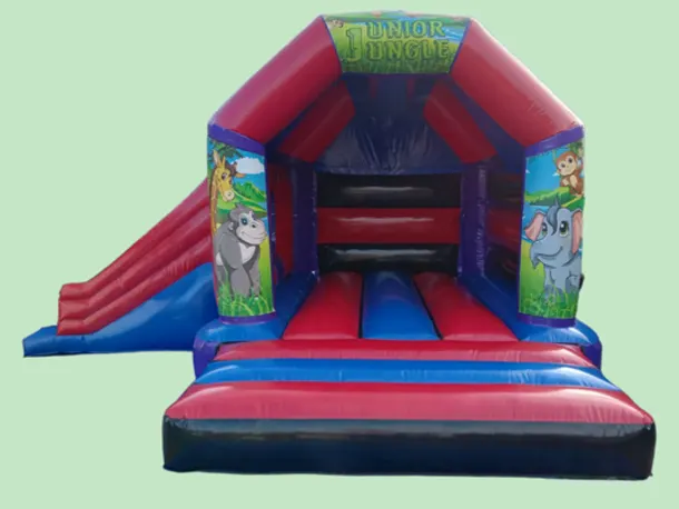 Themed Side Slide Bouncy Castle - Jungle