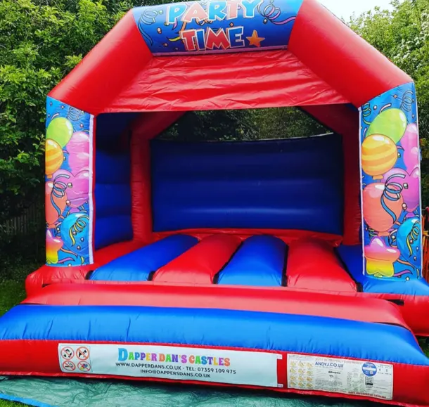 Red Party Time Bouncy Castle