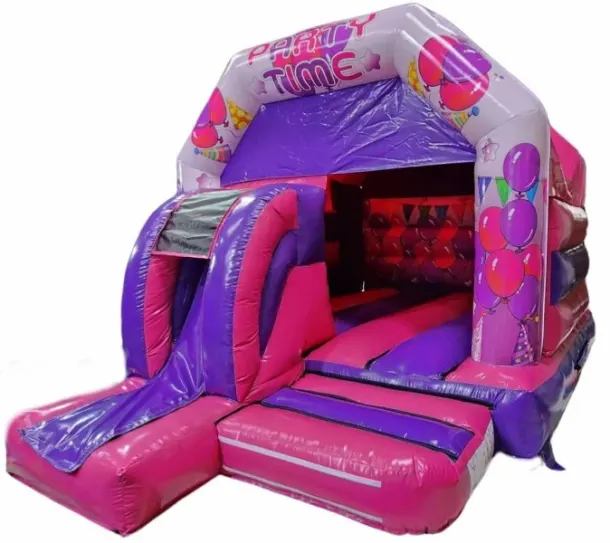 Party Time Combo Slide Bouncy Castle