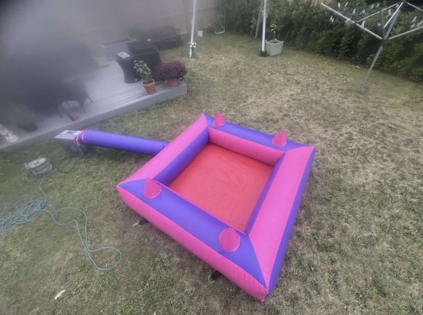 Pink And Purple Inflatable Ball Pool