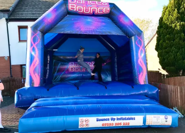 Blue Adult Dance And Bounce Castle