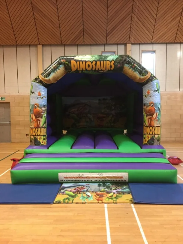 Dinosaur Green And Purple Castle