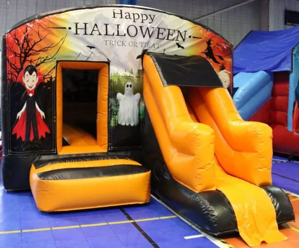 Haunted House Bouncy Castle With Slide Hire Liverpool