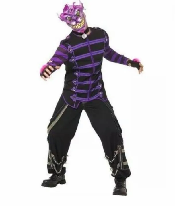 Once Upon A Nightmare Cheshire Cat Halloween Fancy Dress Costume (large)