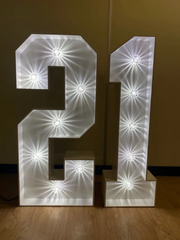 4ft Led Numbers 21