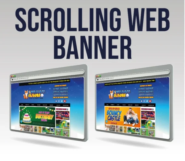 Website Scrolling Banner Design