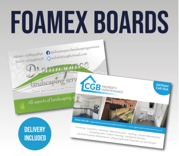 Foamex Boards - Single Sided