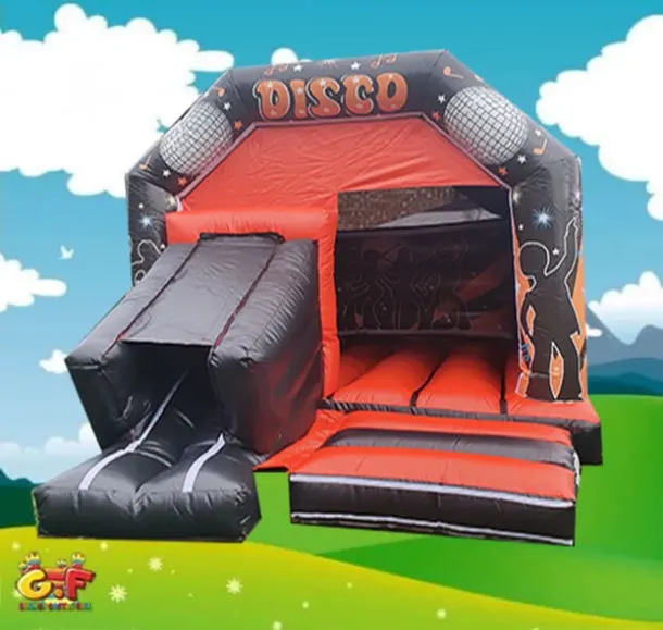 Black And Orange Front Slide Disco Castle