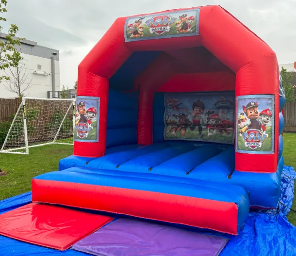 15ft X 12ft Blue And Red Castle - Paw Patrol Theme