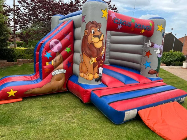 Circus Bouncy Castle With Slide